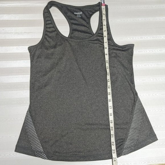 Reebok Tank Top Women Medium Activewear Performance T-Back Gray M - Picture 6 of 8